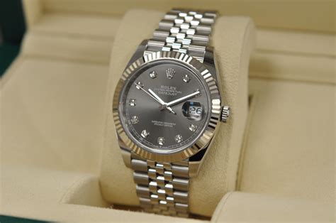 rolex oyster perpetual datejust rhodium dial watch|rolex full diamond watch price.